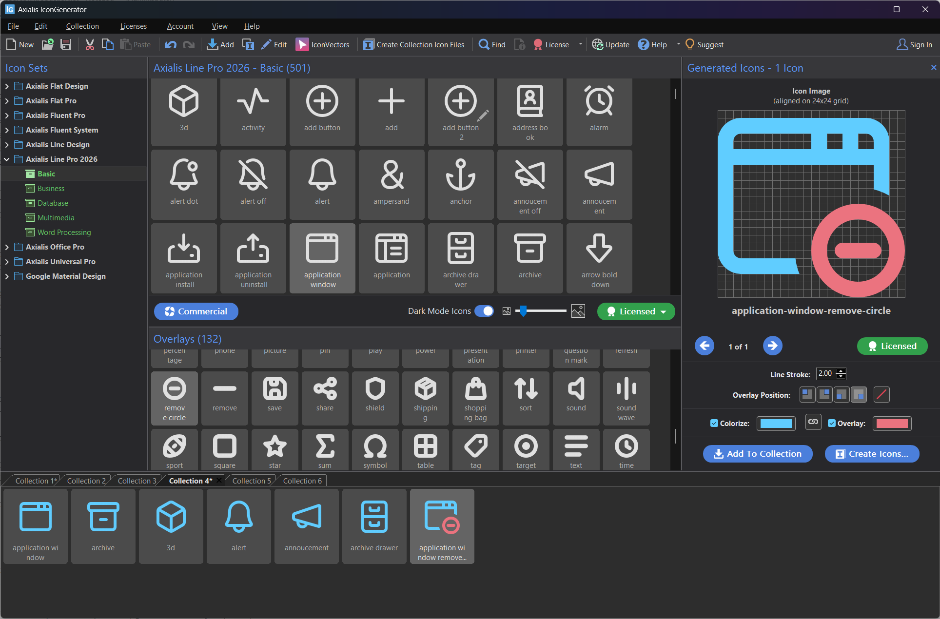 Axialis IconGenerator main window