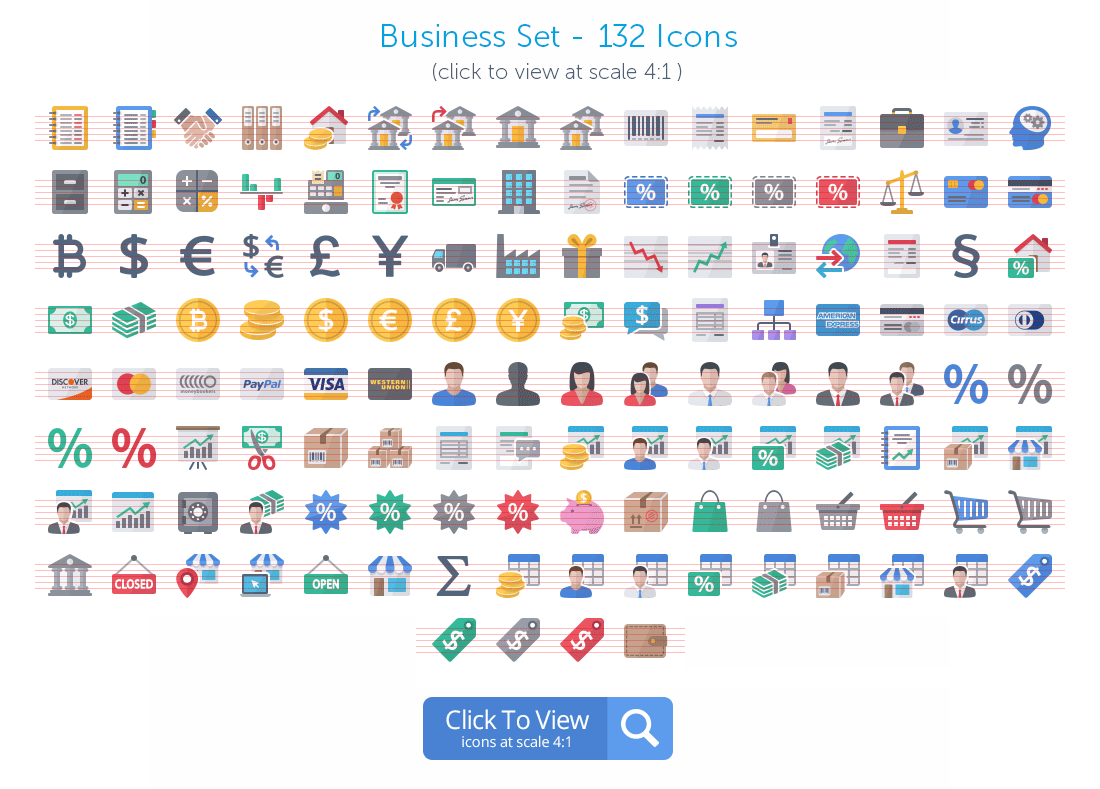 Business icons preview