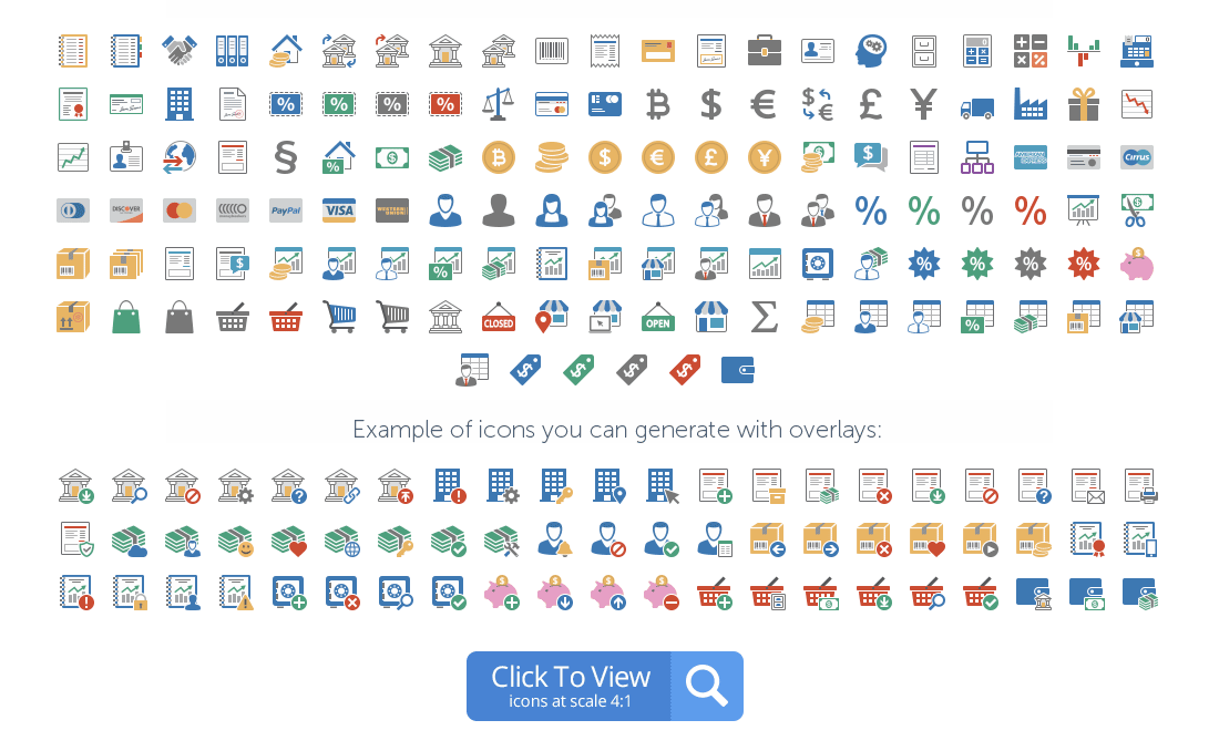 Business icons preview