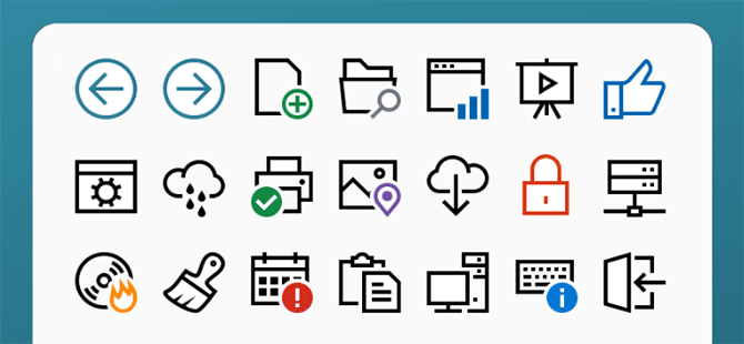Fluent Pro icons preview