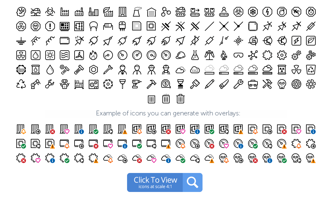 Industry icons preview
