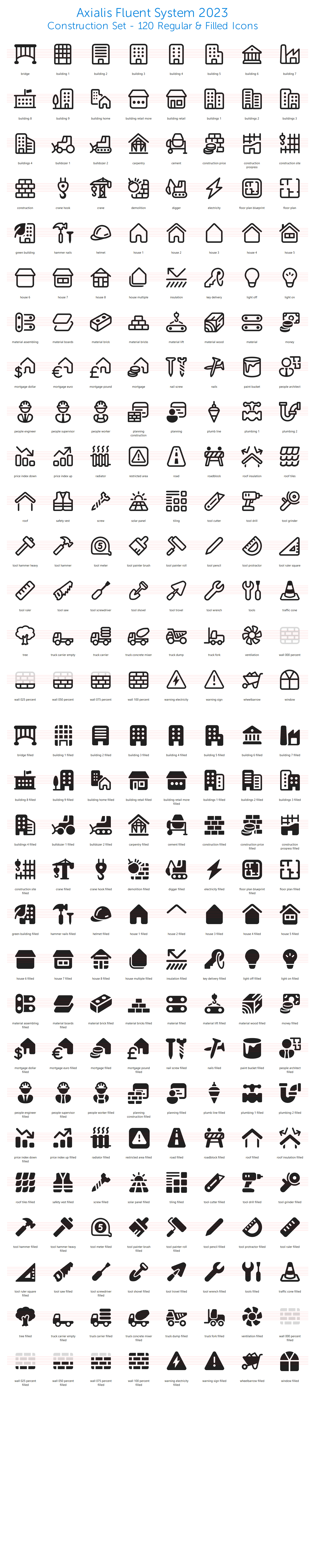 Construction icons preview