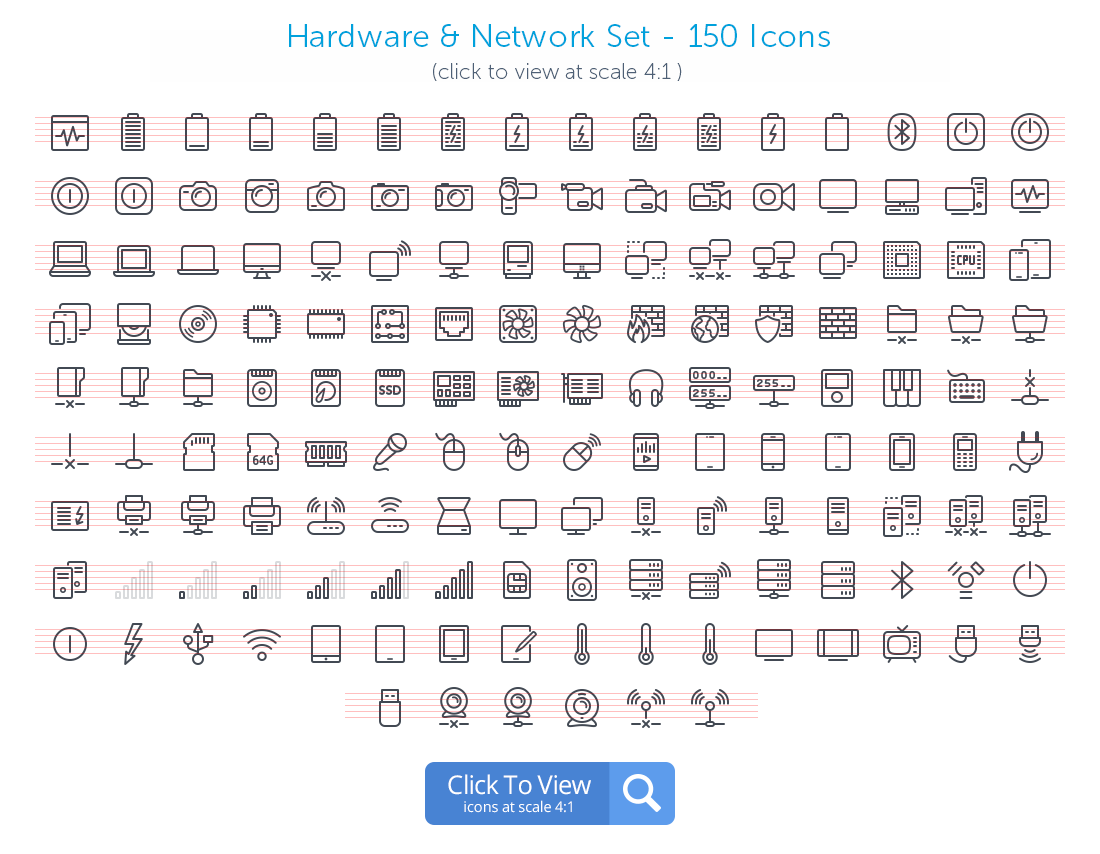 Hardware icons preview