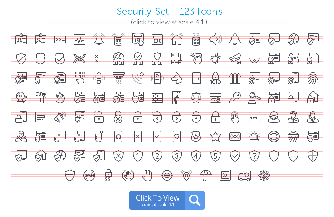 Security icons preview