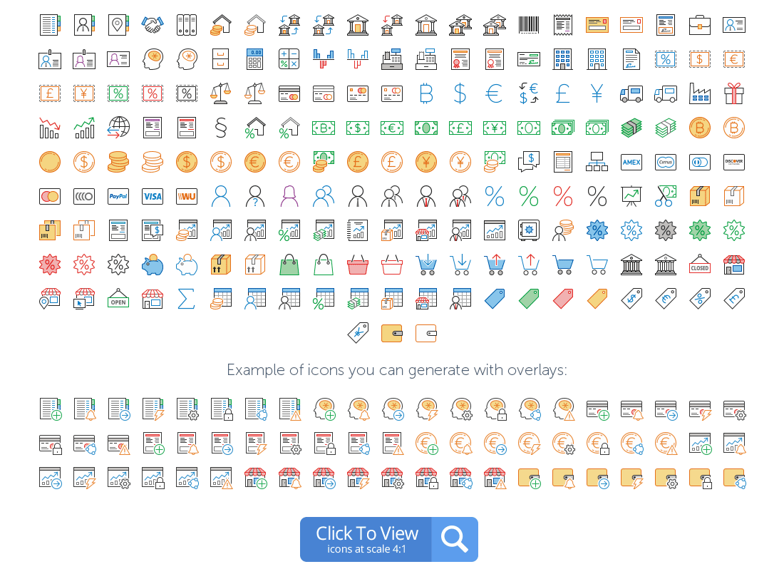 Business icons preview