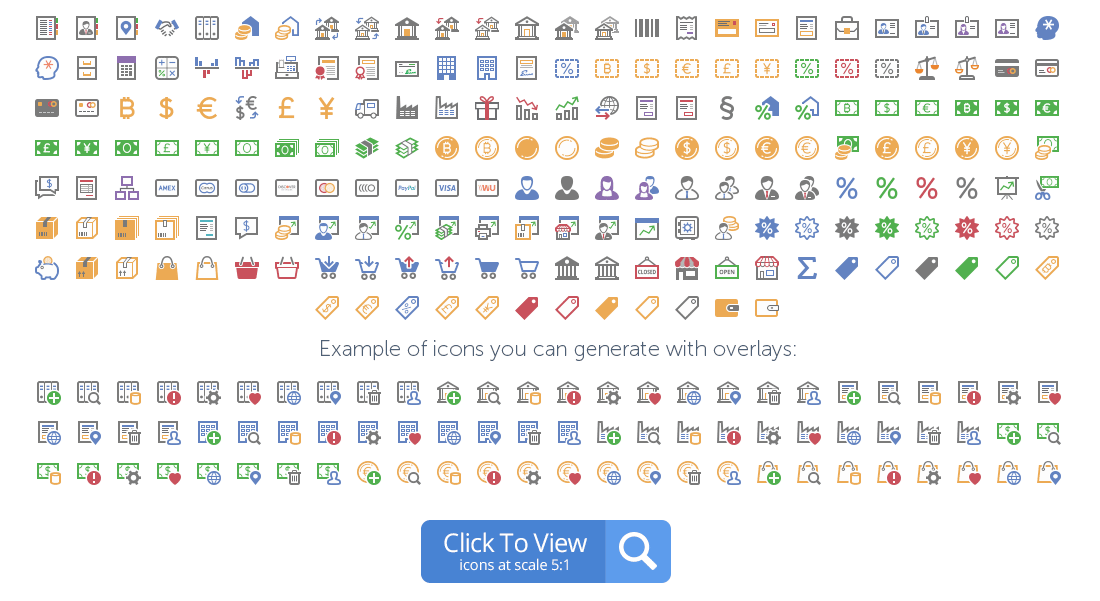 Business icons preview