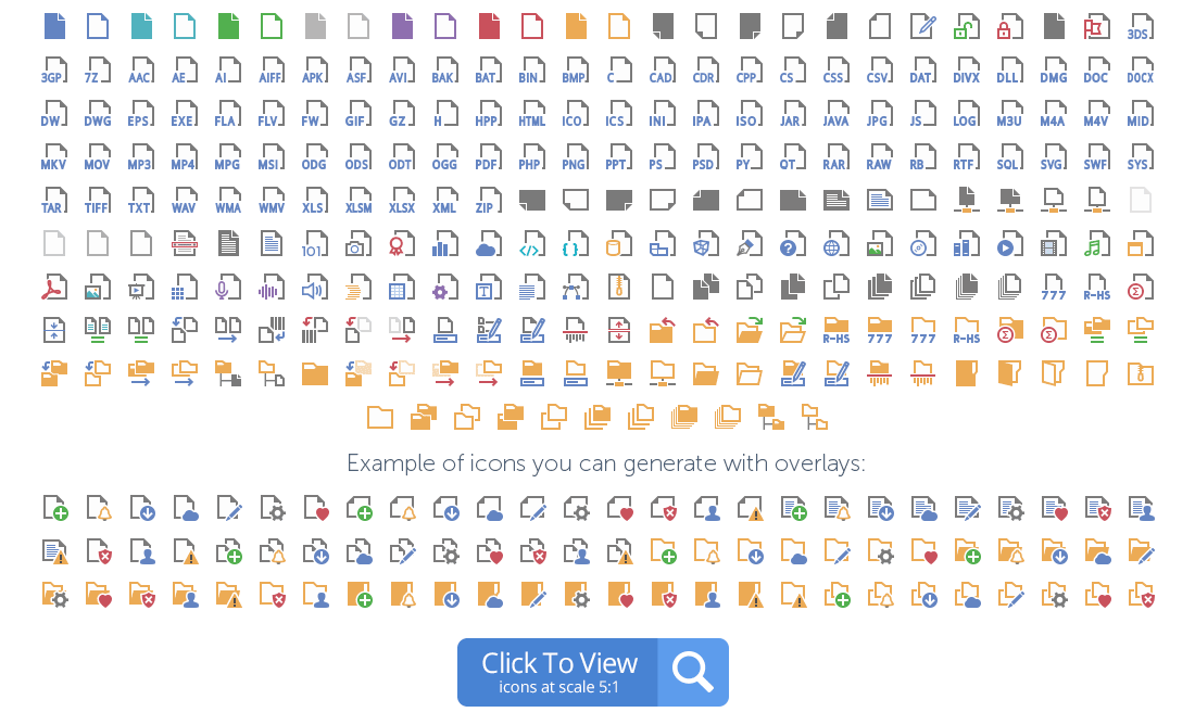 Documents icons preview